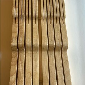 WÜSTHOF Wooden In-Drawer Knife Block Knife Storage Organizer Slotted Beechwood